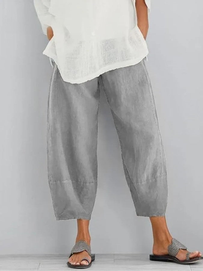 Margaret - Linnen Breeze Cropped Pants