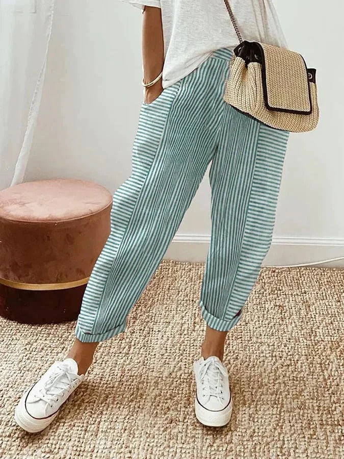 Jennifer – Timeless Stripe Pants