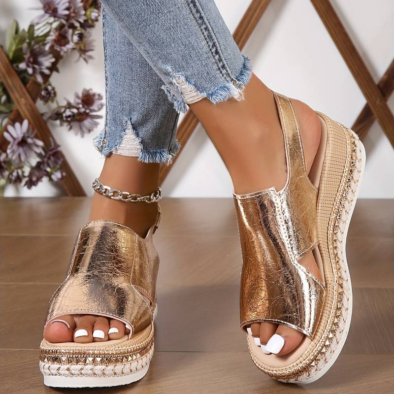 Baylie - Metallic Stylish Sandals
