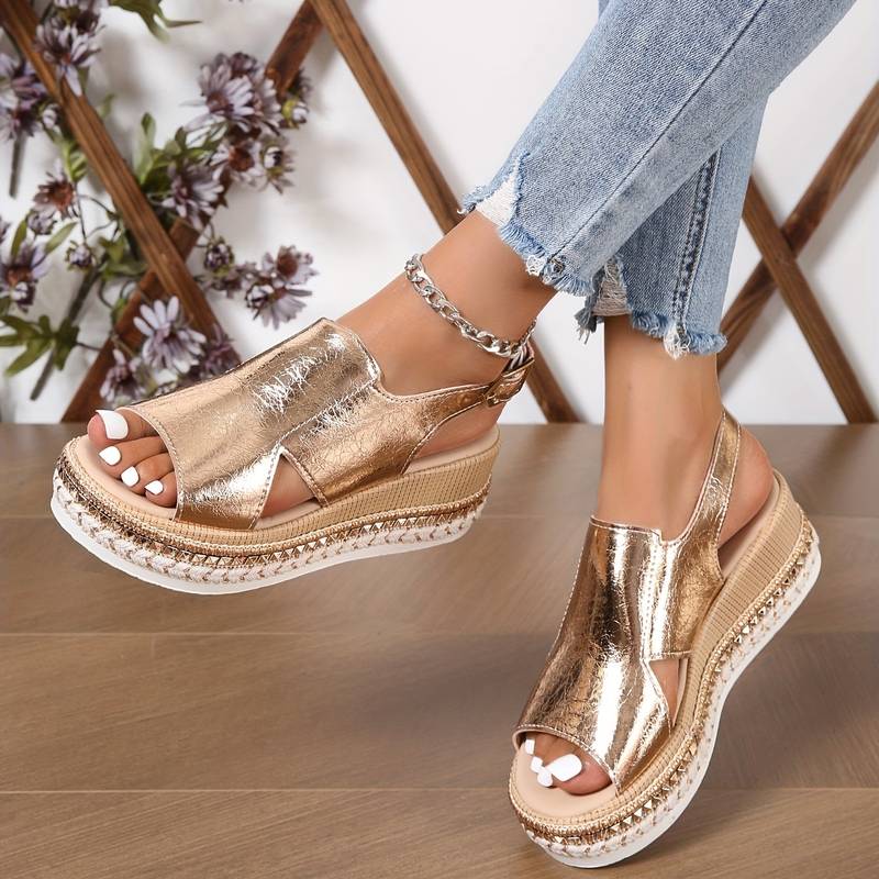 Baylie - Metallic Stylish Sandals