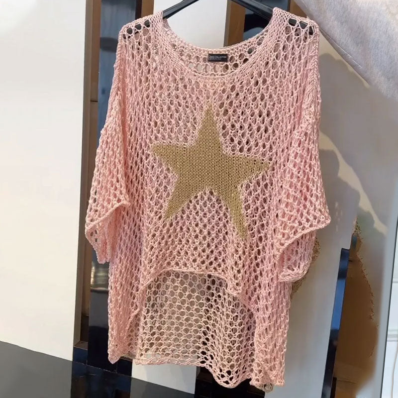 Jeanette - Starry Knit Top