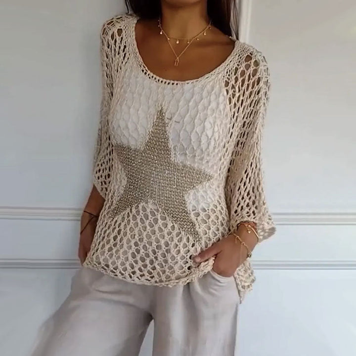 Jeanette - Starry Knit Top