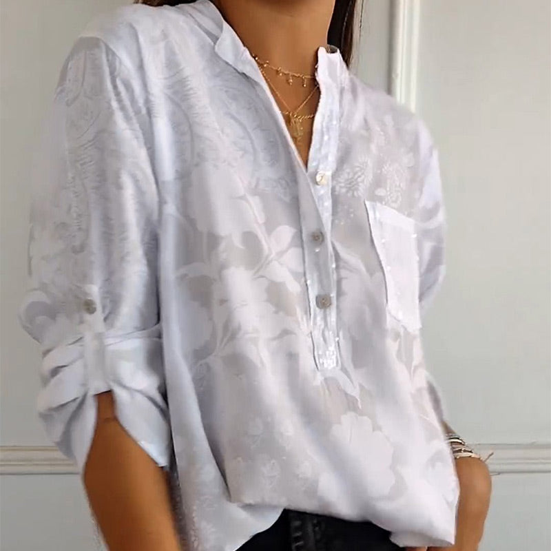 Eloise - Embellished Pocket Blouse