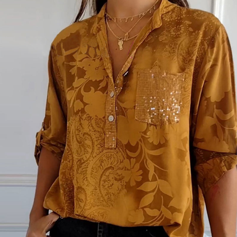 Eloise - Embellished Pocket Blouse