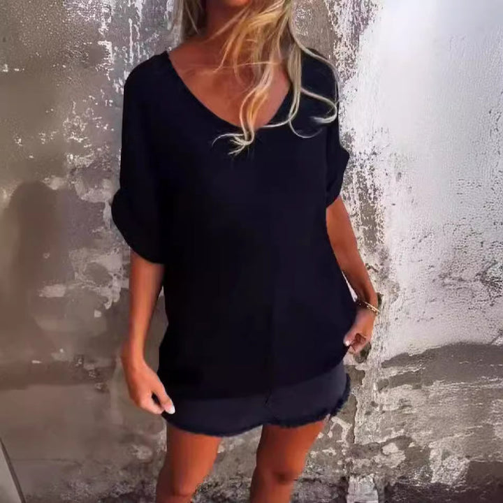 Joanne - Comfy Casual V-Neck Top