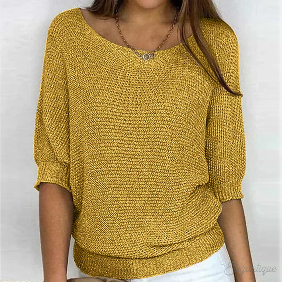 Edna - Relaxed Knit Top