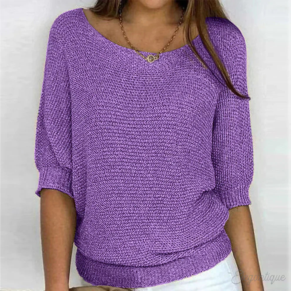 Edna - Relaxed Knit Top