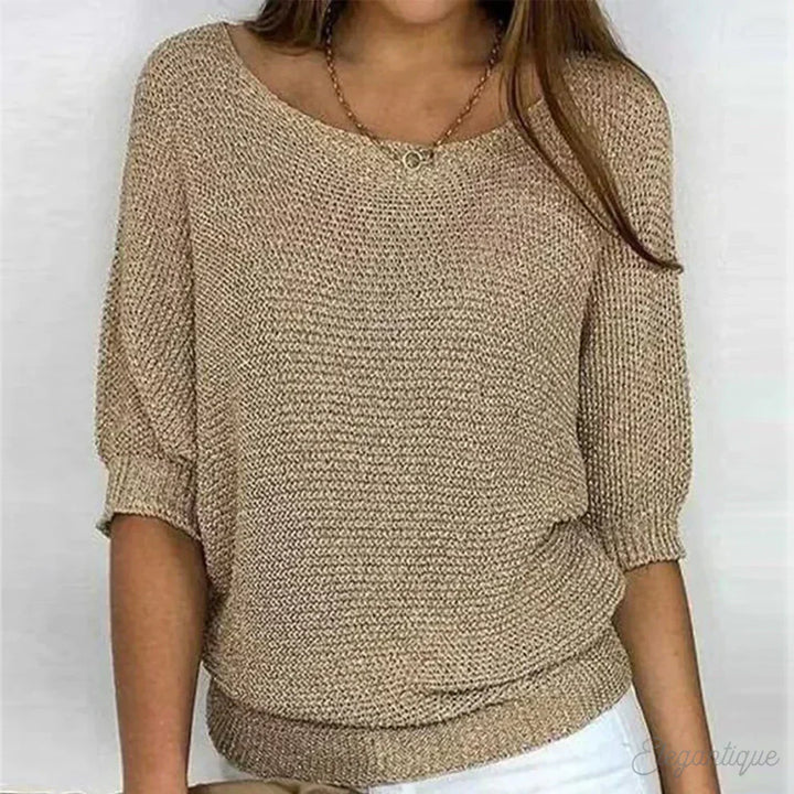 Edna - Relaxed Knit Top